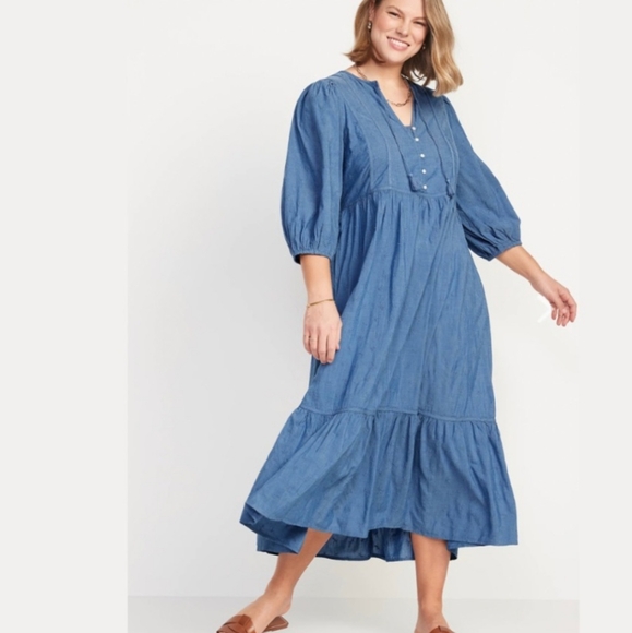 OLD NAVY embroidered dress with pheasant style bodice - Picture 14 of 14